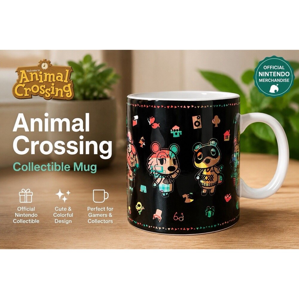 Animal Crossing 10oz. Heat Change Ceramic Mug Multi-Color Nintendo Paladone